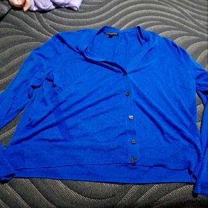 Cute blue button-up cardigan